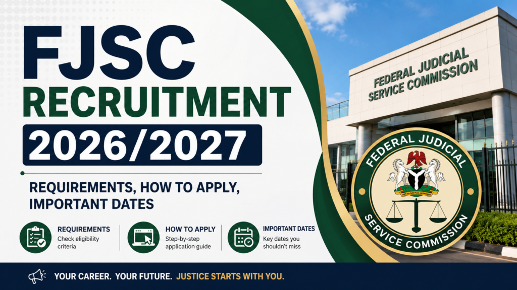 FJSC Recruitment 2026/2027 Requirements, How to Apply, Important Dates