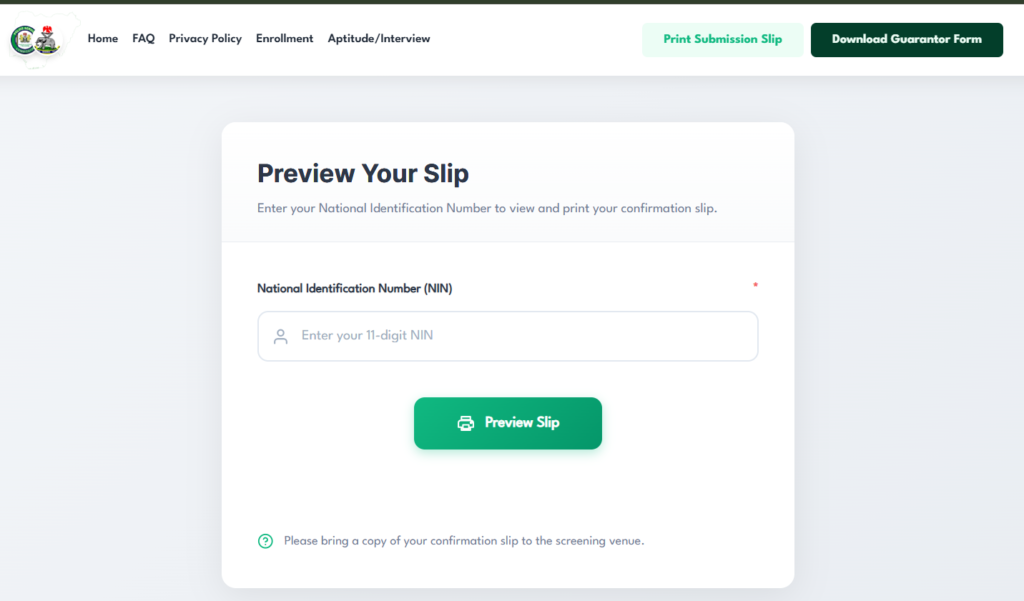 How to Print NPF Confirmation / Submission Slip