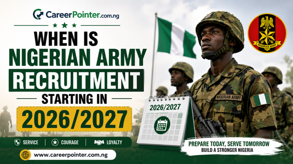 When is the Nigerian Army Recruitment Starting 2026/2027?