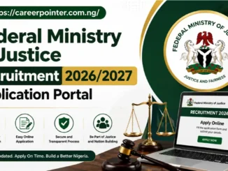 Federal Ministry of Justice Recruitment 2026/2027 Application Portal