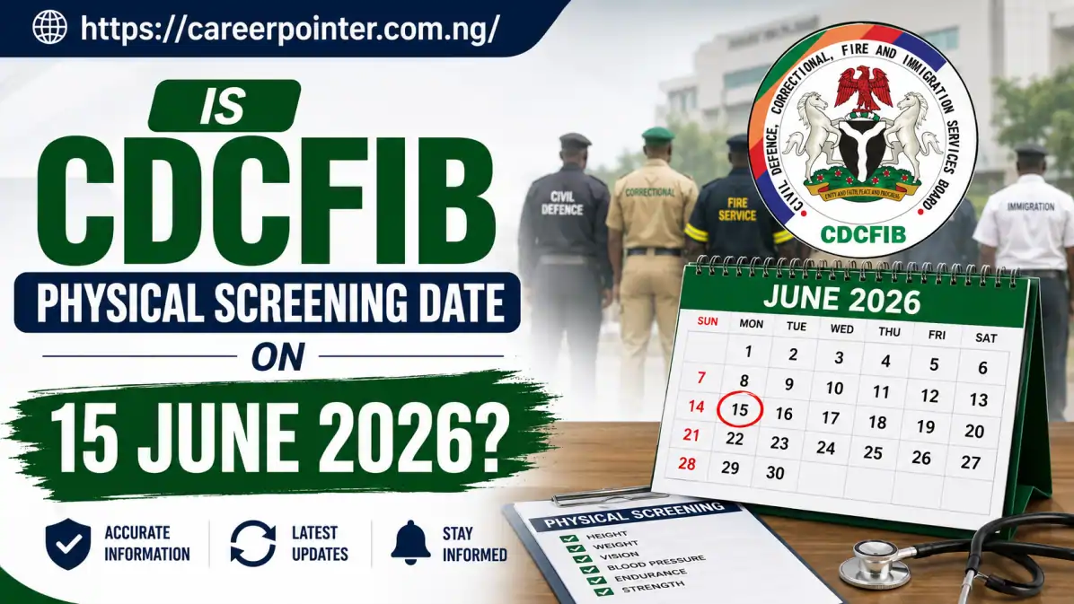 Is CDCFIB Physical Screening Date on 15 June 2026?