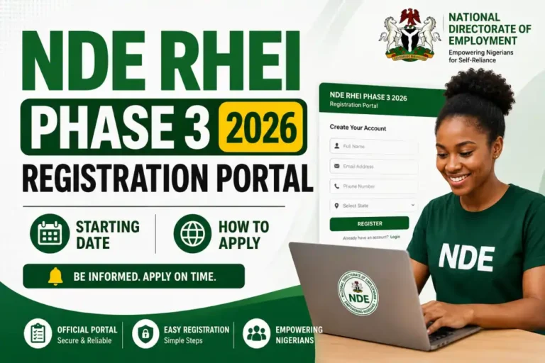 NDE RHEI Phase 3 2026 Registration Portal, Starting Date, How to Apply