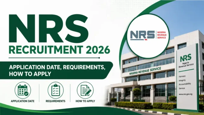 NRS Recruitment 2026: Application Date, Requirements, How to Apply