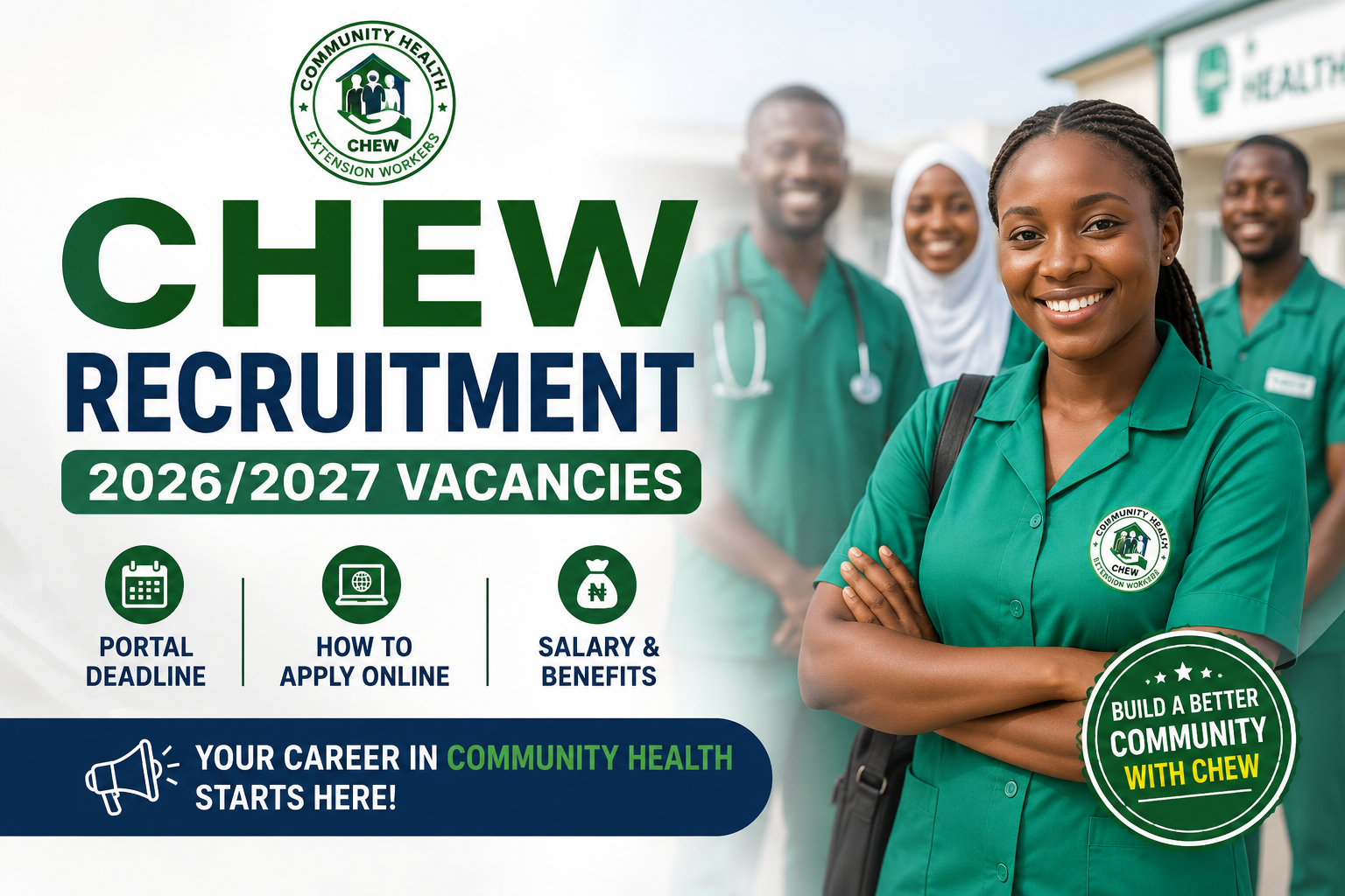 CHEW Recruitment 2026/2027: Vacancies, Application Portal and Salary