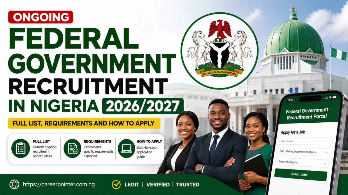 Ongoing Federal Government Recruitment in Nigeria 2026/2027