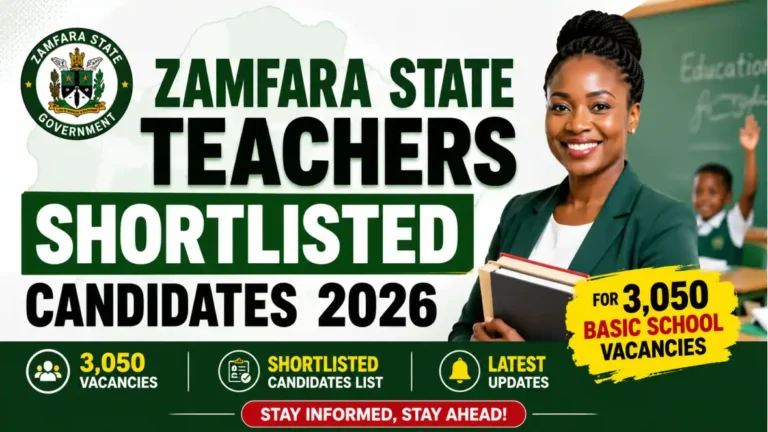 Zamfara State Teachers Shortlisted Candidates 2026 for 3,050 Basic School Vacancies