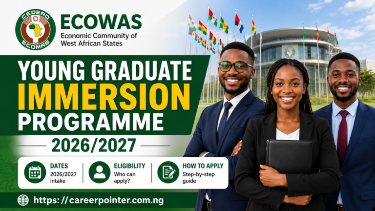 ECOWAS Young Graduate Immersion Program 2026/2027 Dates, Eligibility & How to Apply