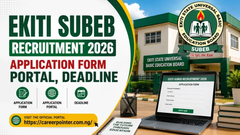 Ekiti SUBEB Recruitment 2026 Application Form, Portal & Deadline