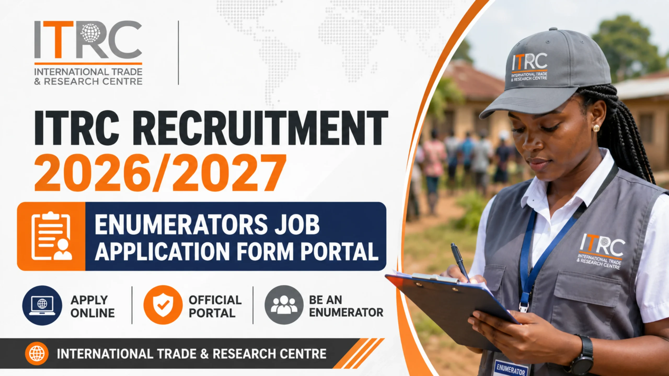 ITRC Recruitment 2026/2027 Enumerators Job Application Form Portal