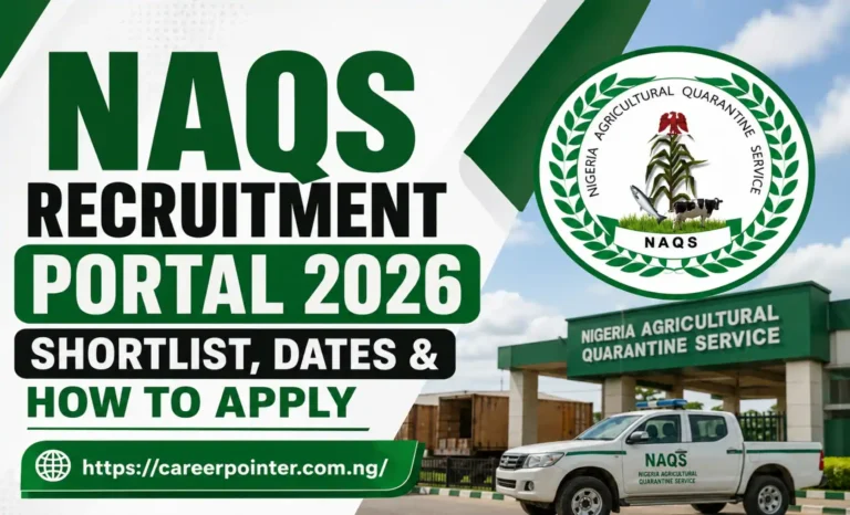 NAQS Recruitment Portal 2026 Shortlist, Dates & How to Apply